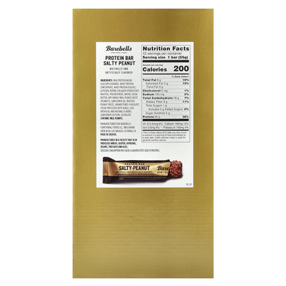 Barebells, Protein Bar, Salty Peanut , 12 Bars, 1.94 oz (55 g) Each