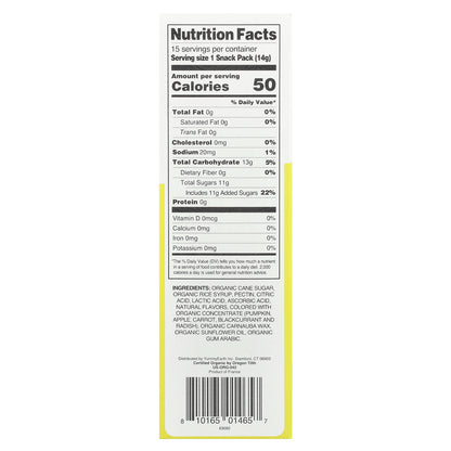 YumEarth, Organic Jelly Beans, 15 Snack Packs, 0.5 oz (14 g) Each