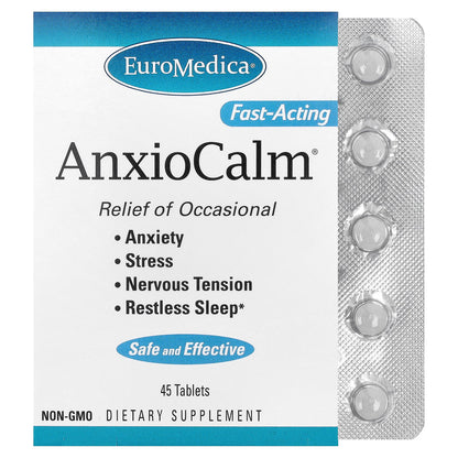 EuroMedica, AnxioCalm®, 45 Tablets (20 mg per Tablet)