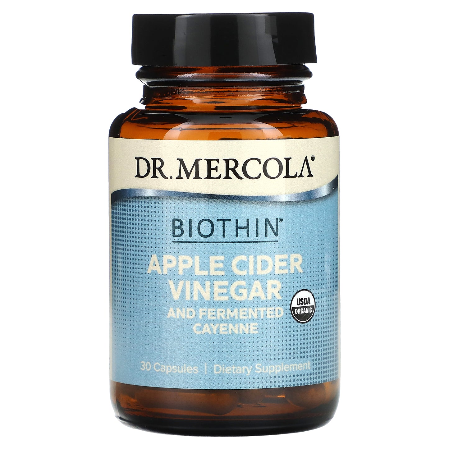 Dr. Mercola, Biothin, Apple Cider Vinegar and Fermented Cayenne, 30 Capsules