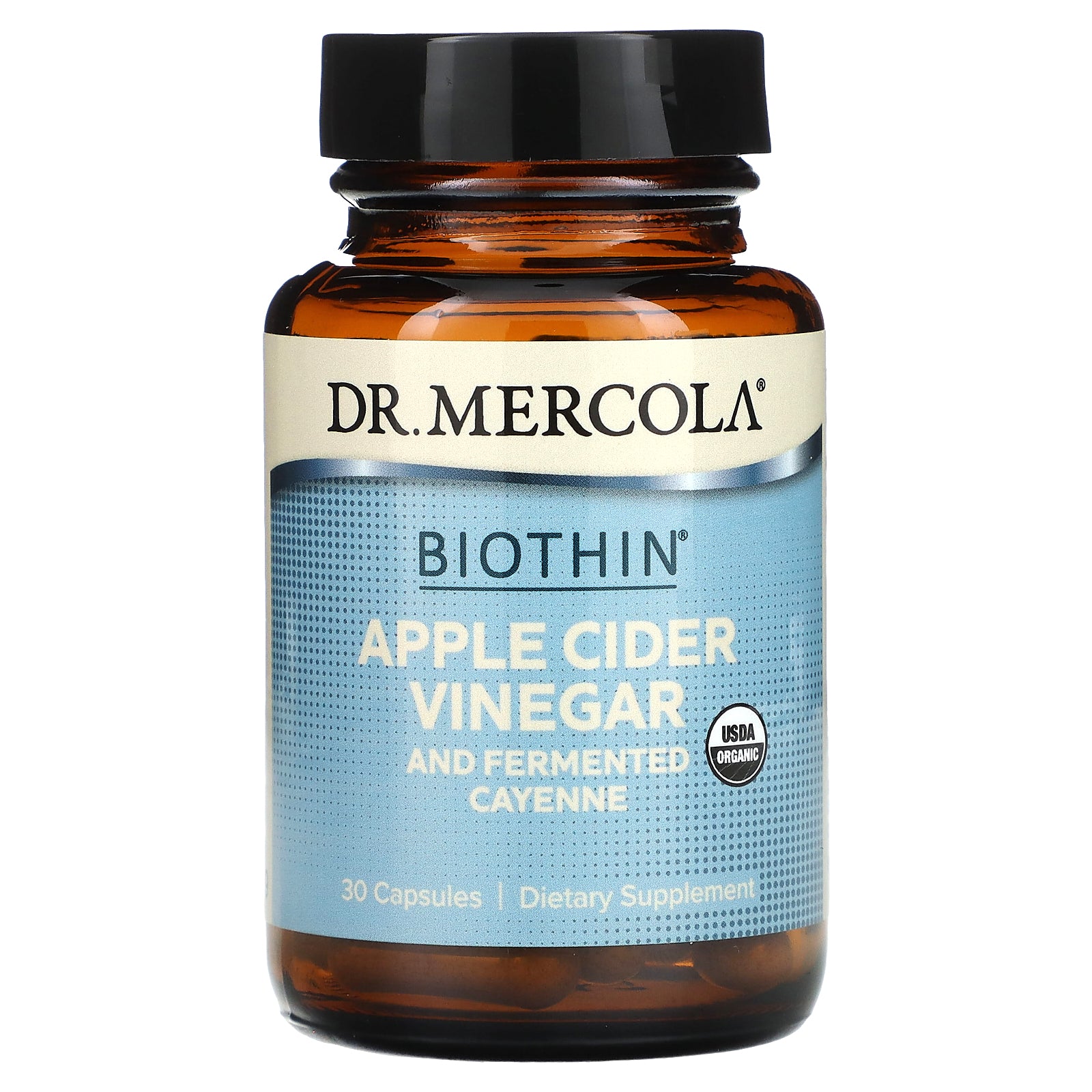 Dr. Mercola, Biothin, Apple Cider Vinegar and Fermented Cayenne, 30 Capsules