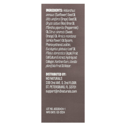 M3, Sore Muscle Massage Oil, Sweet Orange & Vanilla, 8 fl oz (240 ml)