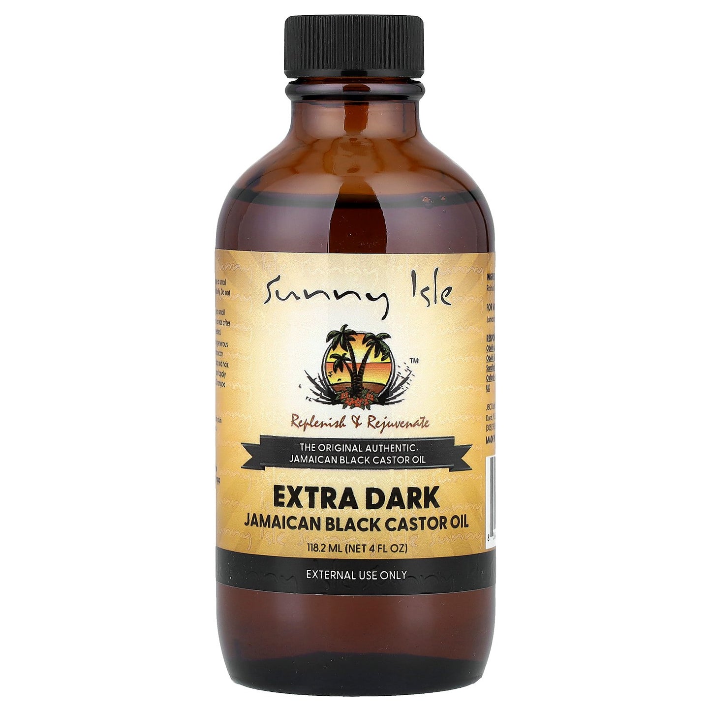 Sunny Isle, Extra Dark Jamaican Black Castor Oil, 4 fl oz (118.2 ml)