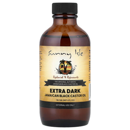 Sunny Isle, Extra Dark Jamaican Black Castor Oil, 4 fl oz (118.2 ml)