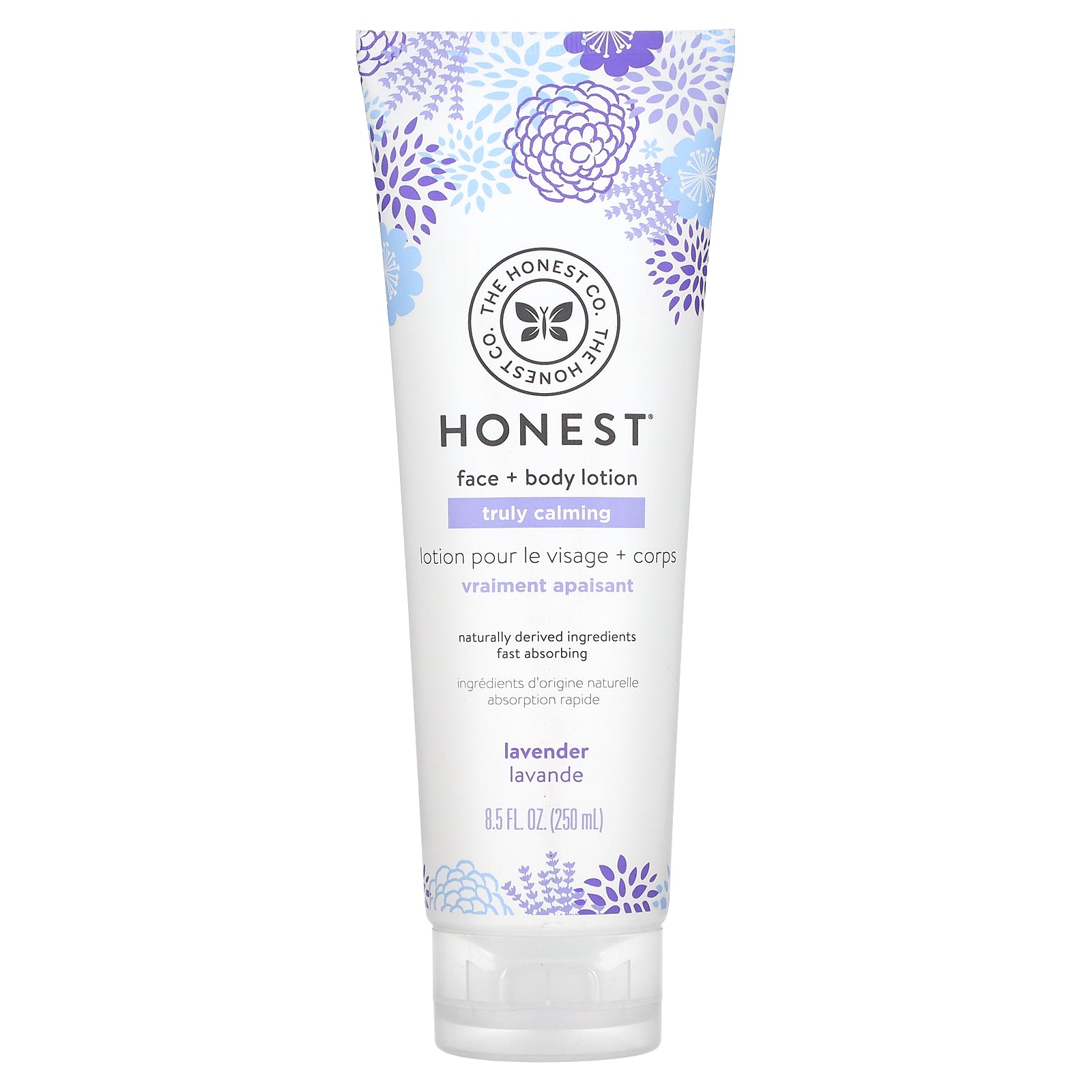 The Honest Company, Truly Calming Face + Body Lotion, Lavender, 8.5 fl oz (250 ml)