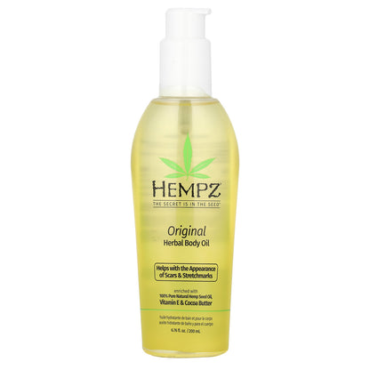 Hempz, Herbal Body Oil, Original , 6.76 fl oz (200 ml)