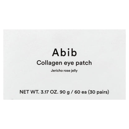 Abib, Collagen Eye Patch, Jericho Rose Jelly, 60 Pieces