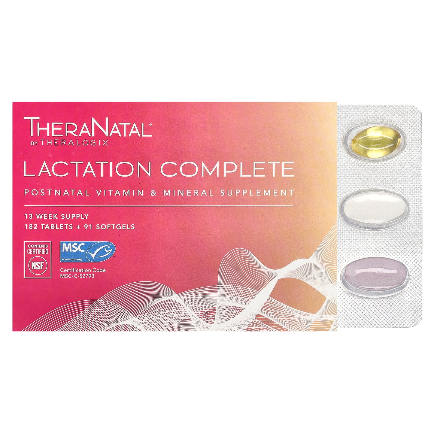 Theralogix, TheraNatal, Lactation Complete, 182 Tablets + 91 Softgels