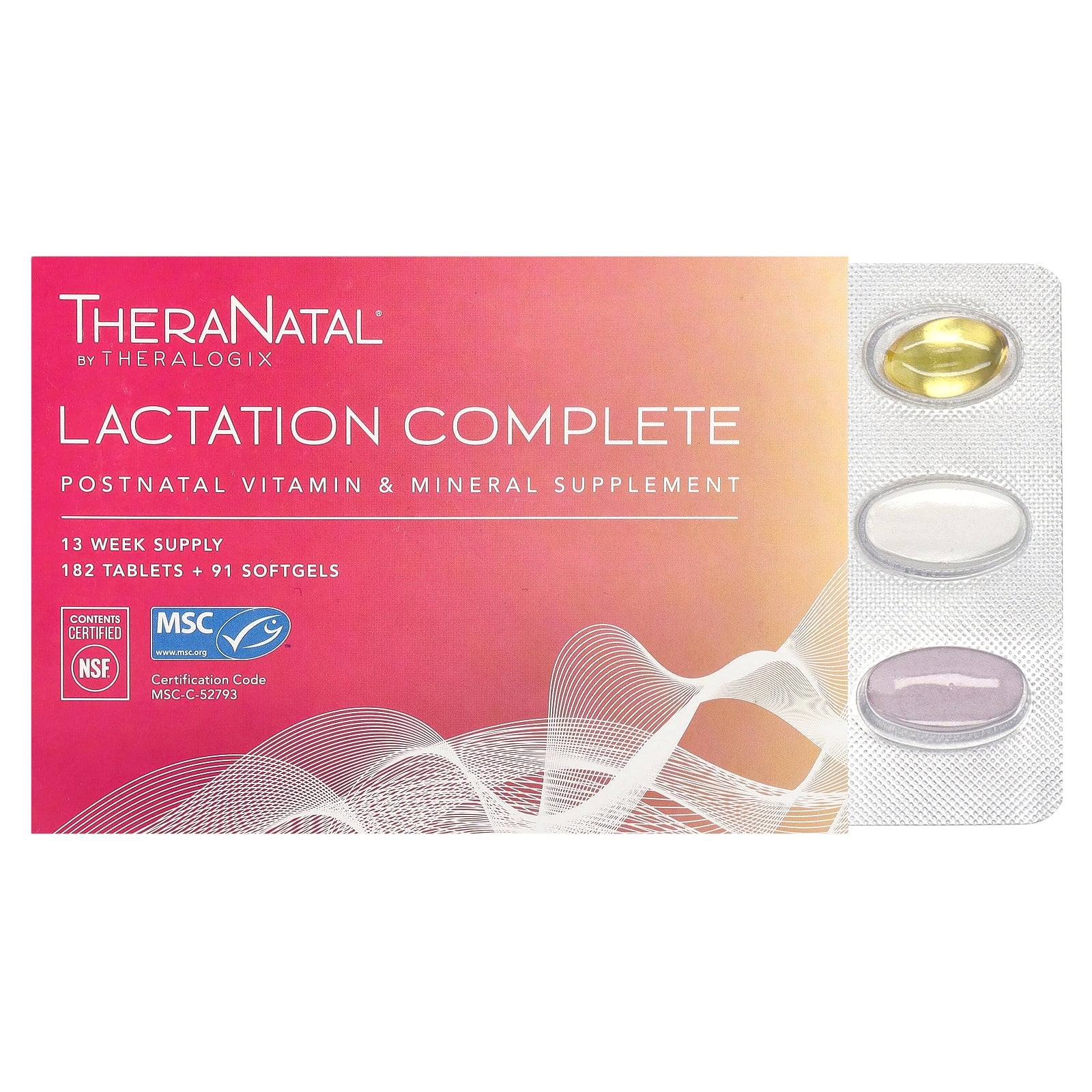 Theralogix, TheraNatal, Lactation Complete, 182 Tablets + 91 Softgels