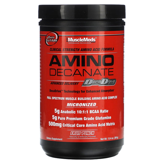 MuscleMeds, Amino Decanate, Fruit Punch, 13.4 oz (381 g)