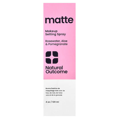 Natural Outcome, Matte, Makeup Settling Spray, 4 oz (120 ml)