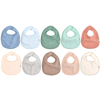 Green Sprouts, Stay-Dry Everyday Bibs, 3-12 Months, Multicolor, 10 Pack