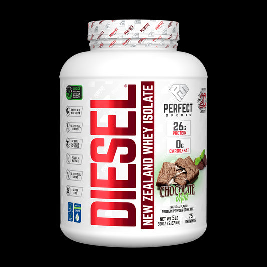 PERFECT Sports, Diesel, New Zealand Whey Isolate, Chocolate Mint, 5 lbs (2.27 kg)