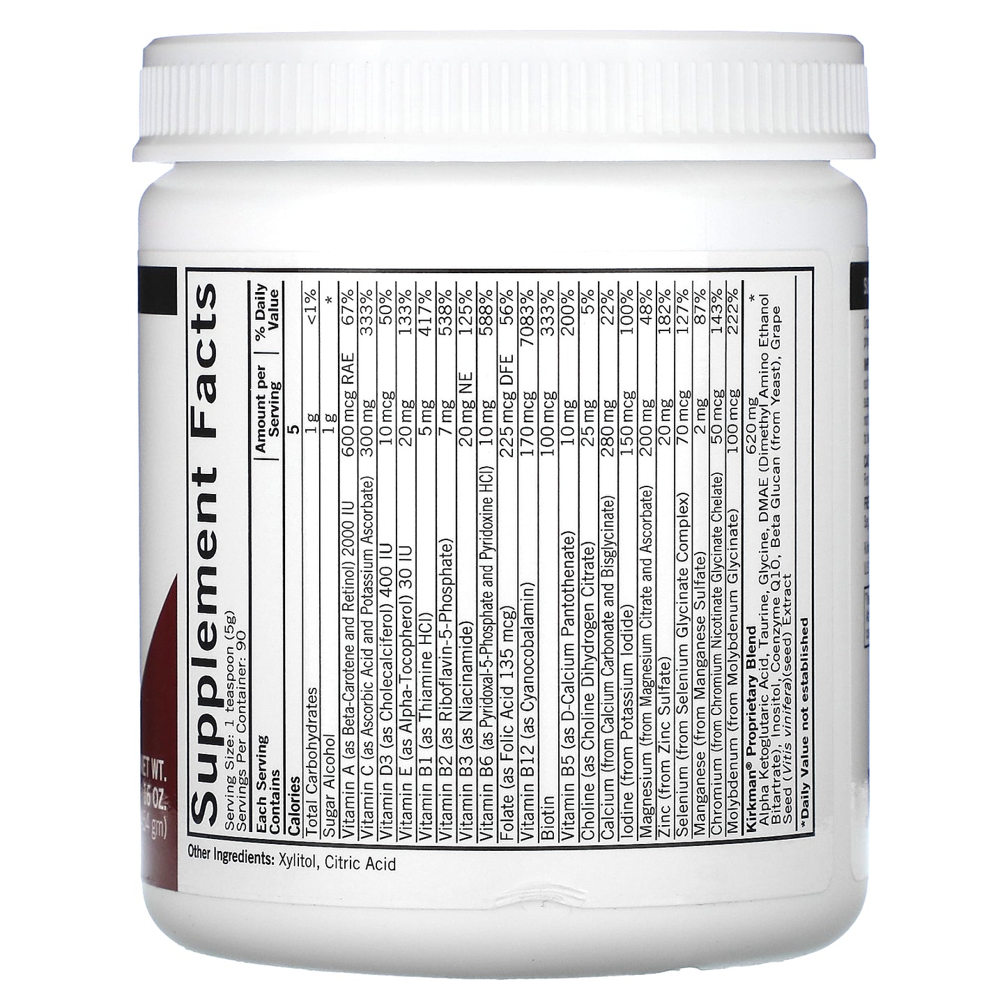 Kirkman Labs, Spectrum Complete II Powder, Unflavored, 16 oz (454 gm)