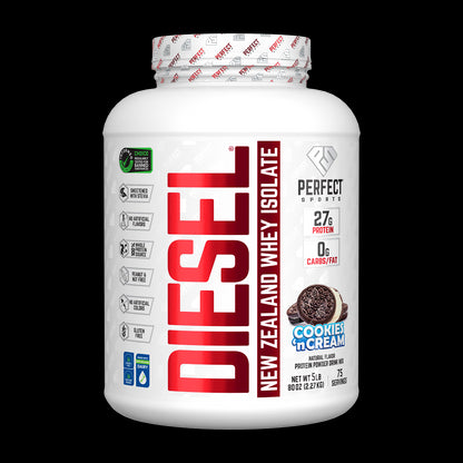 PERFECT Sports, Diesel, New Zealand Whey Isolate, Cookies 'n Cream, 5 lbs (2.27 kg)