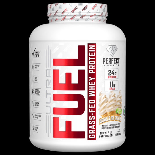 PERFECT Sports, Ultra Fuel, Grass-Fed Whey Protein, Vanilla Ice Cream, 4 lb (1.82 kg)