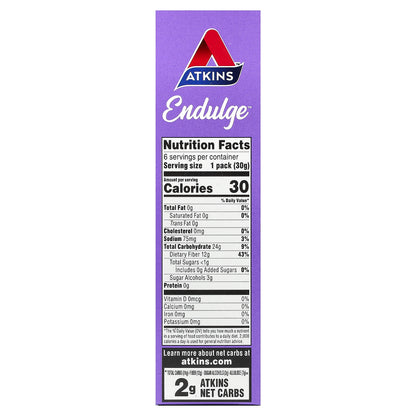 Atkins, Endulge™, Gummy Bears, Sour, 6 Packs, 1.06 oz (30 g) Each