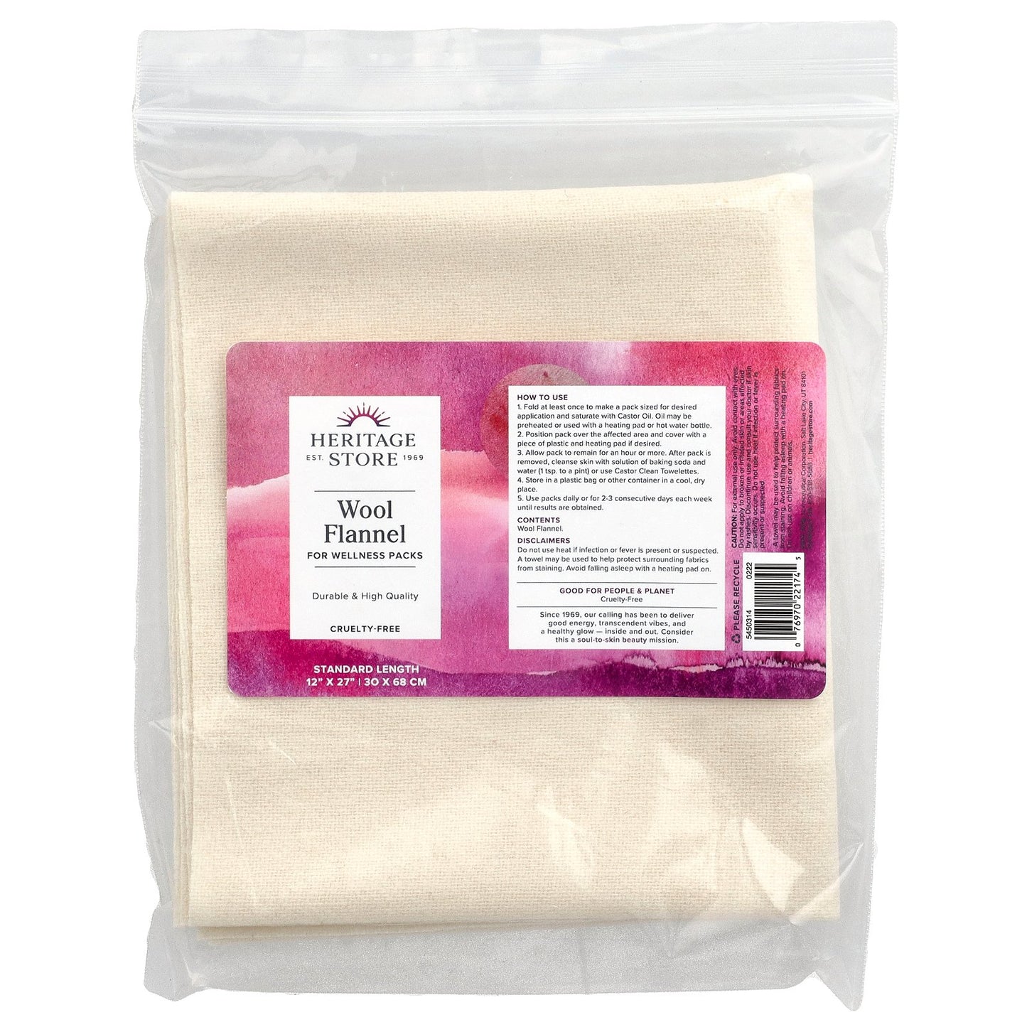 Heritage Store, Wool Flannel, 1 Flannel