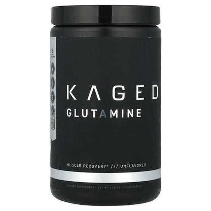 Kaged, Glutamine, Unflavored, 17.6 oz (500 g)