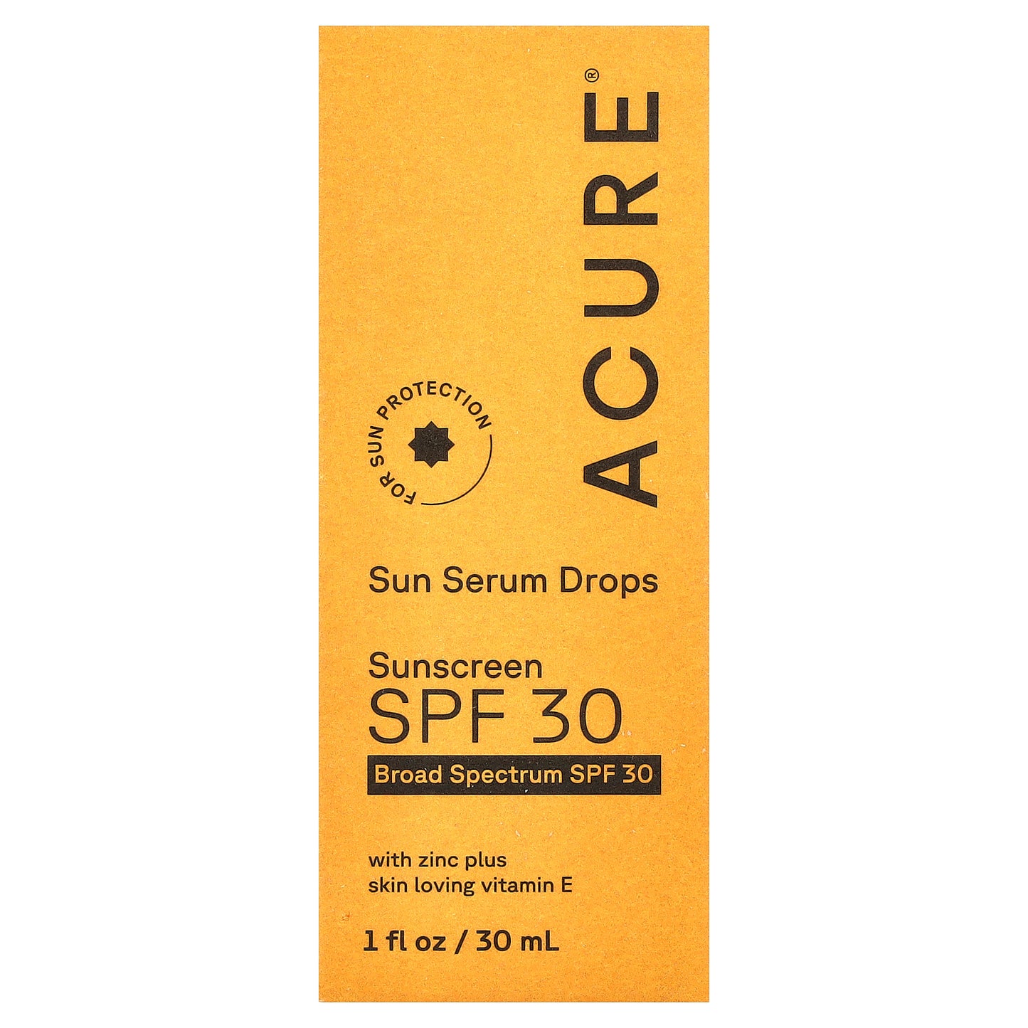 ACURE, Sun Serum Drops Sunscreen, SPF 30, 1 fl oz (30 ml)