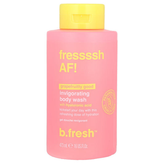 b.fresh, Fressssh AF!, Invigorating Body Wash, Grapefruitty Good, 16 fl oz (473 ml)