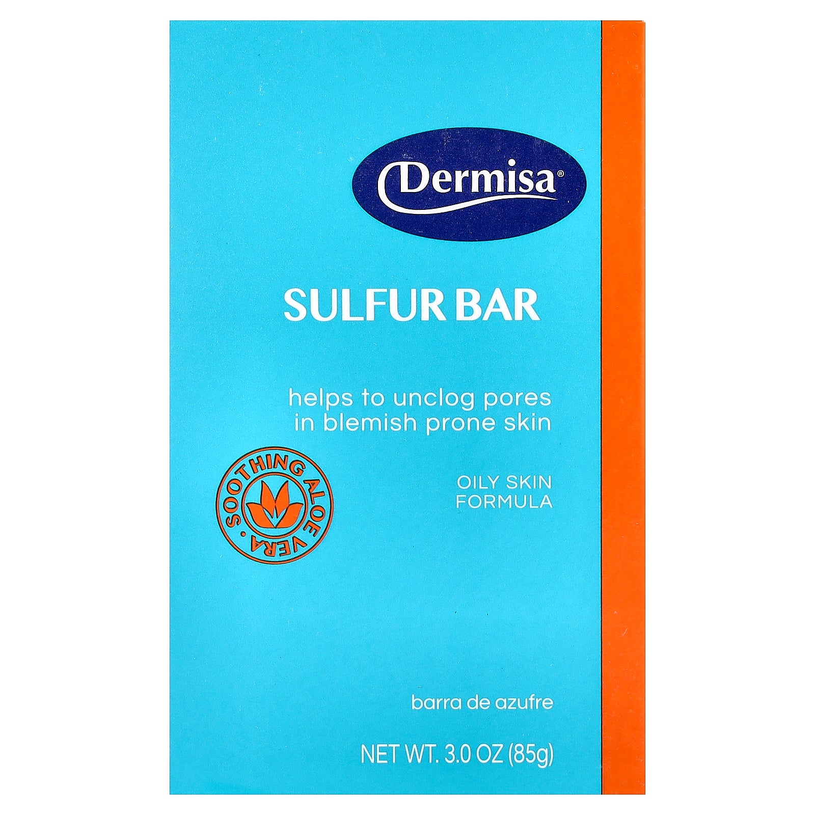 Dermisa, Sulfur Bar Soap, For Oily Skin, 3 oz (85 g)