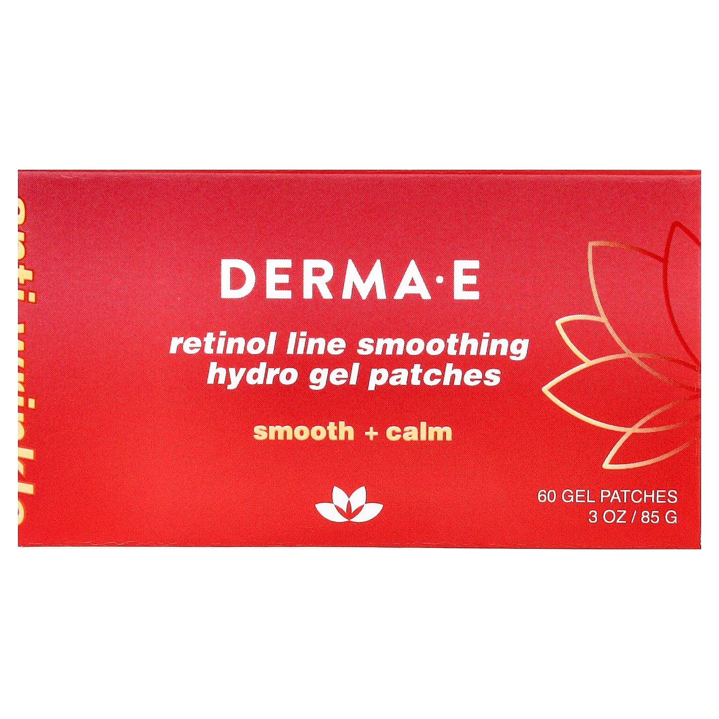 DERMA E, Retinol Line Smoothing Hydro Gel Patches, For All Skin Types, 60 Gel Patches