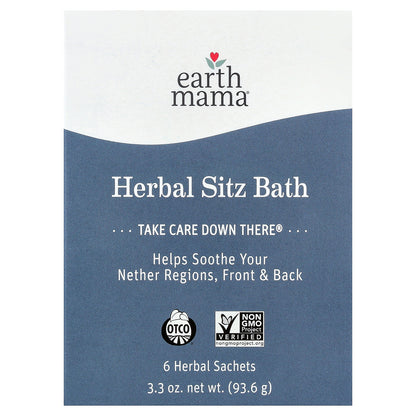 Earth Mama, Herbal Sitz Bath, 6 Herbal Sachets, 3.3 oz (93.6 g)