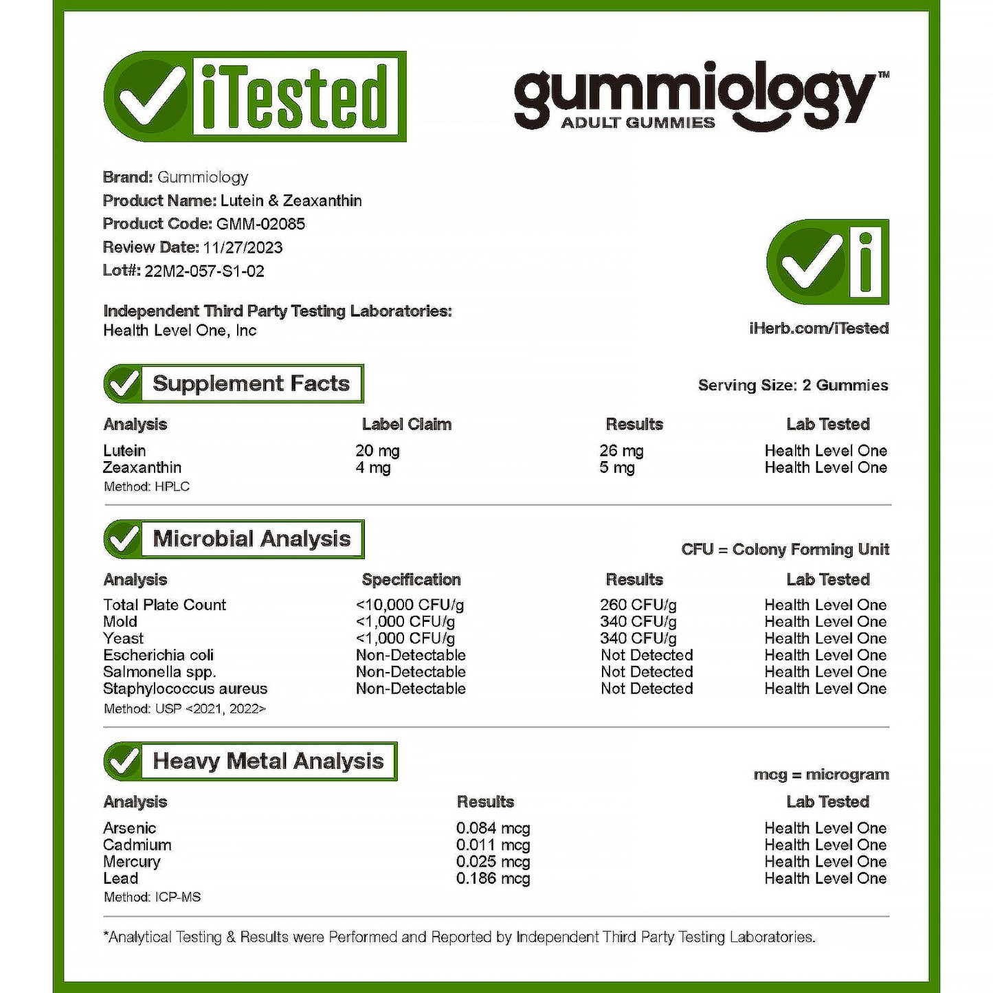 Gummiology, Lutein & Zeaxanthin Gummies, Tropical, 90 Vegetarian Gummies