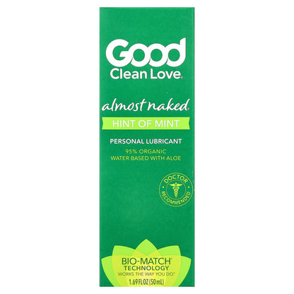 Good Clean Love, Almost Naked®, Personal Lubricant, Hint of Mint, 1.69 fl oz (50 ml)