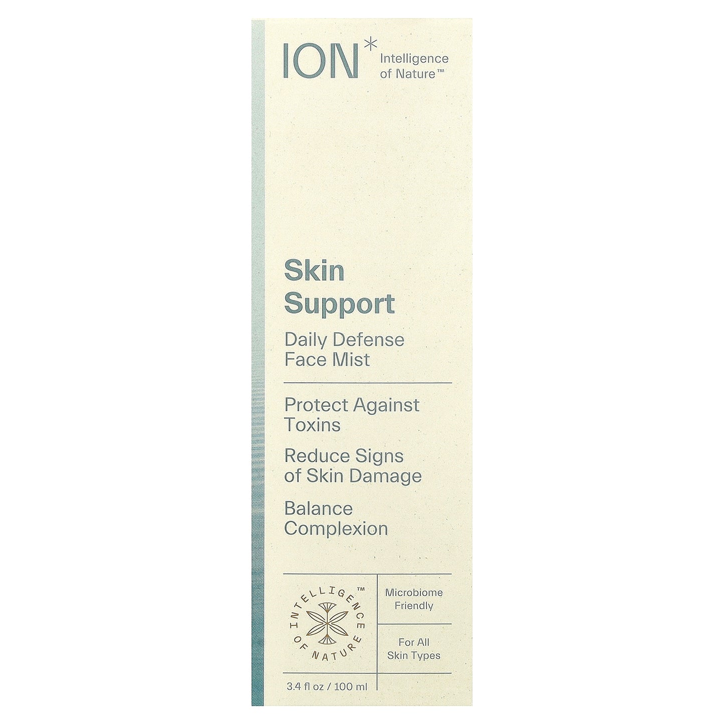 ION Intelligence of Nature, Skin Support, Daily Defense Face Mist, For All Skin Types, 3.4 fl oz (100 ml)