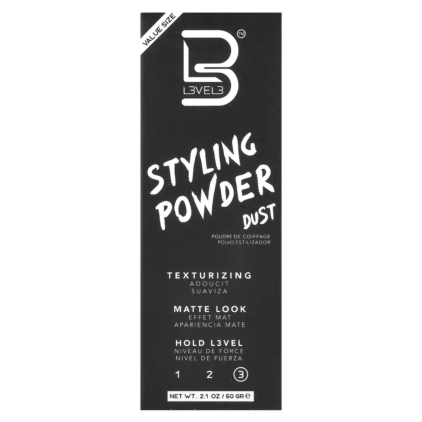 Level 3, Styling Powder, Dust, 2.1 oz (60 g)