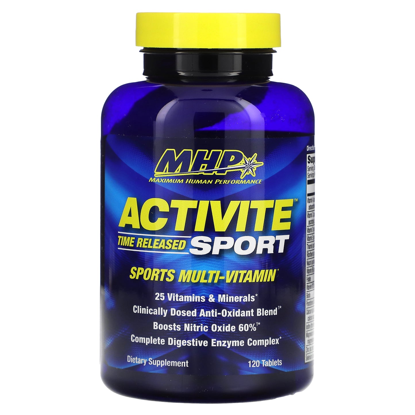 MHP, Activite Sport, Multi Vitamin, Time Released, 120 Tablets