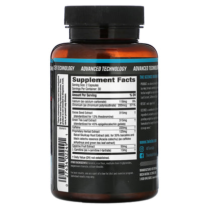 Twinlab, Ripped Fuel Extreme, Fat Burner, 60 Capsules