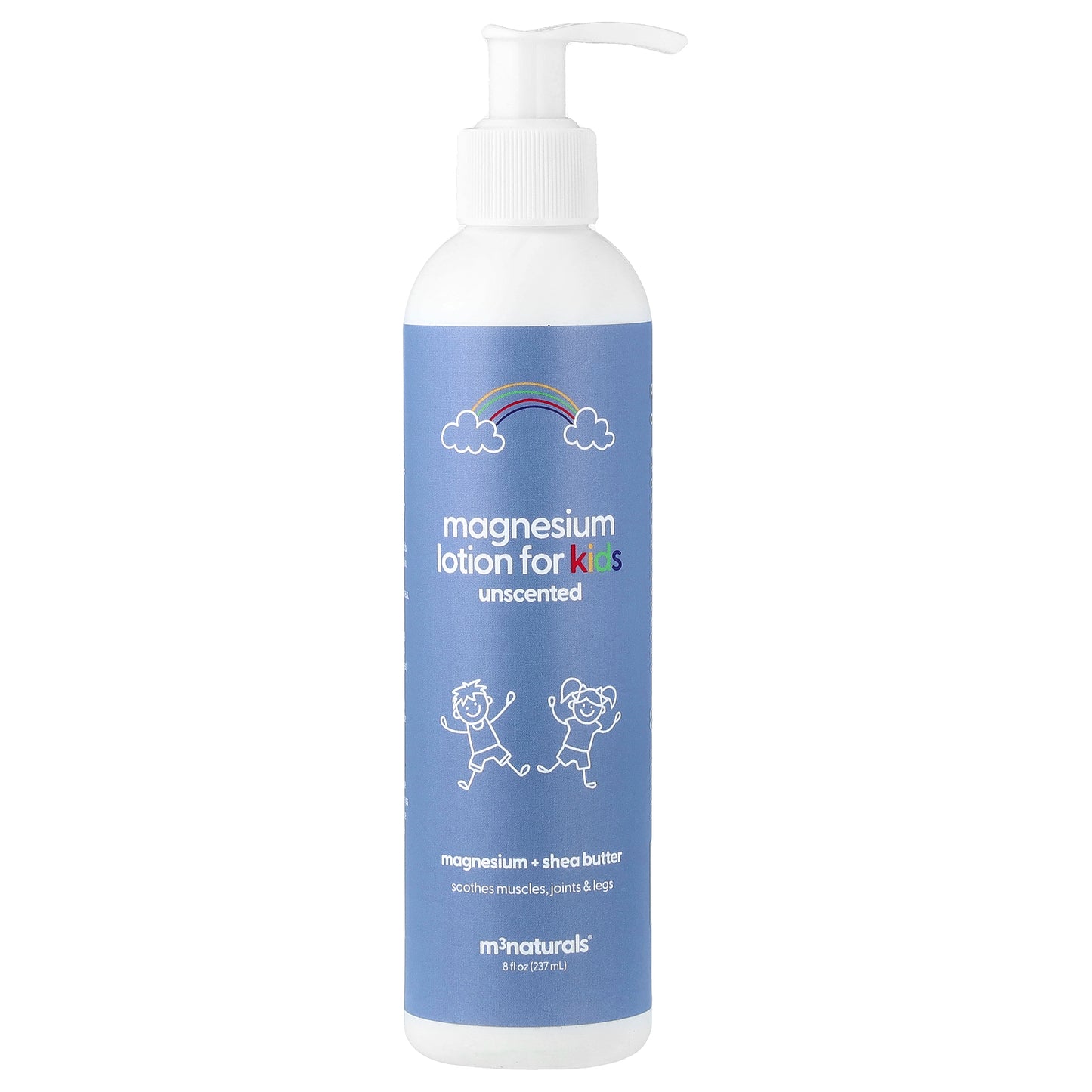 M3, Magnesium Lotion For Kids, Unscented, 8 fl oz (237 ml)