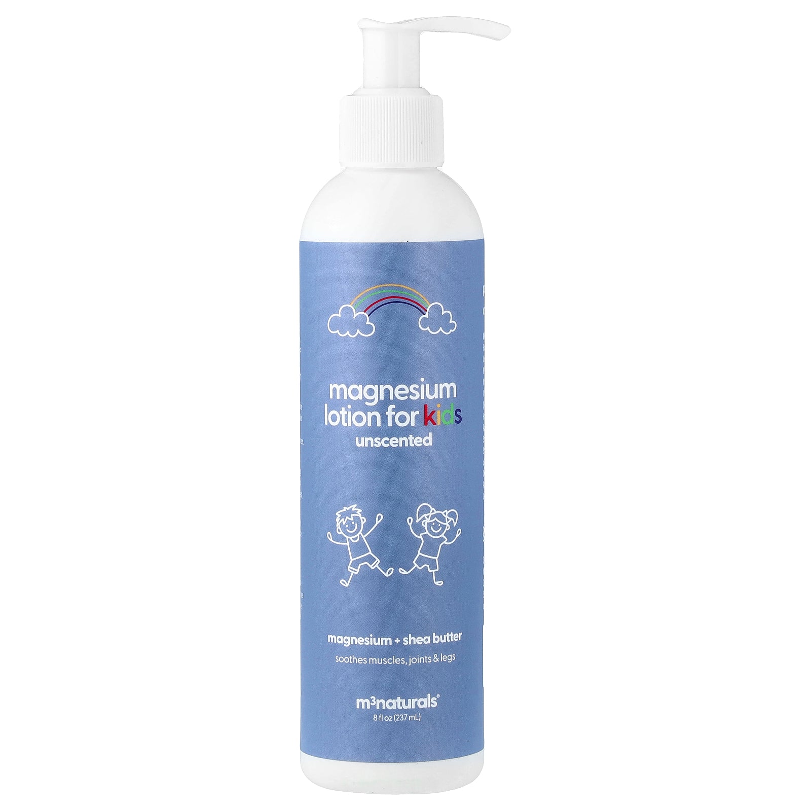 M3, Magnesium Lotion For Kids, Unscented, 8 fl oz (237 ml)