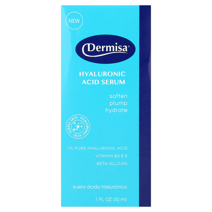 Dermisa, Hyaluronic Acid Serum, 1 fl oz (30 ml)
