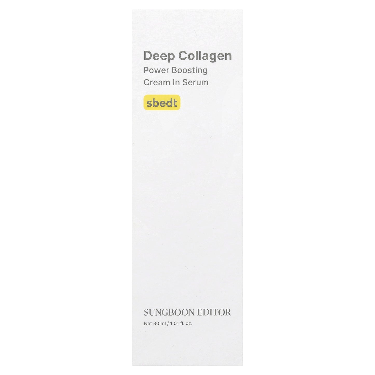 Sungboon Editor, Deep Collagen, Power Boosting Cream in Serum, 1.01 fl oz (30 ml)