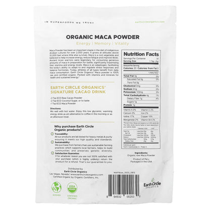 Earth Circle Organics, Organic Maca Powder, 16 oz (454 g)