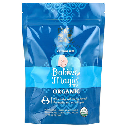 Secrets of Tea, Organic Babies' Magic® Tea, Caffeine Free, 20 Unbleached Tea Bags, 1 oz (28 g)