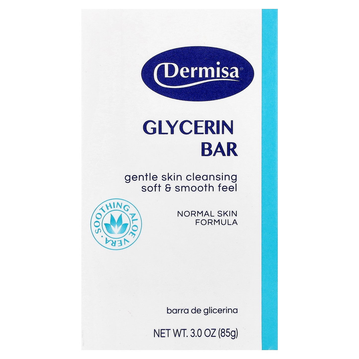 Dermisa, Glycerin Bar Soap, For Normal Skin, 3 oz (85 g)