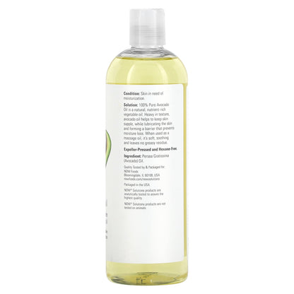 NOW Foods, Solutions, Avocado Oil, 16 fl oz (473 ml)