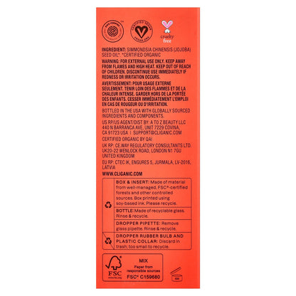 Cliganic, Organic Jojoba Oil, For Oily & Combination Skin , 2 fl oz (60 ml)