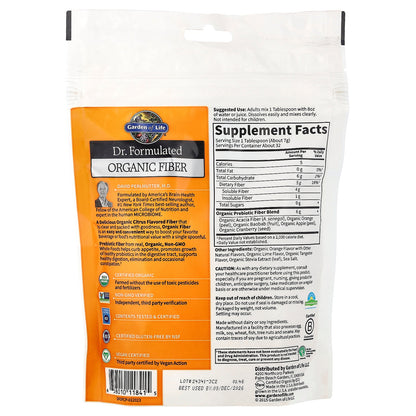 Garden of Life, Dr. Formulated Organic Fiber, Citrus, 7.9 oz (223 g)
