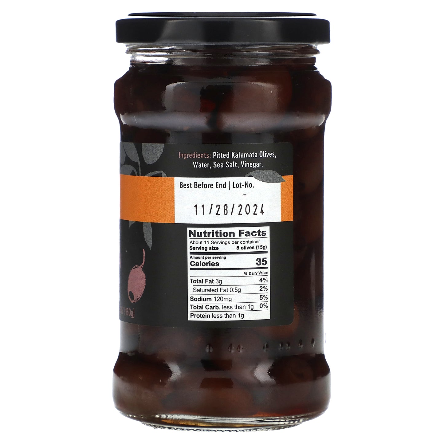 Gaea, Pitted Kalamata Olives, 10.2 oz (290 g)