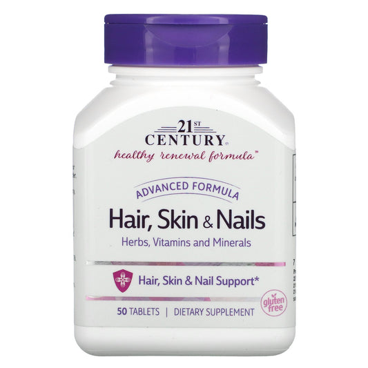 21st Century, Advanced Formula Hair, Skin & Nails, 50 Tablets