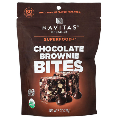 Navitas Organics, Superfood+®, Chocolate Brownie Bites, 8 oz (227 g)