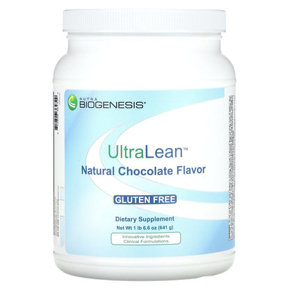 Nutra BioGenesis, UltraLean, Natural Chocolate, 1 lb 6.6 oz (641 g)