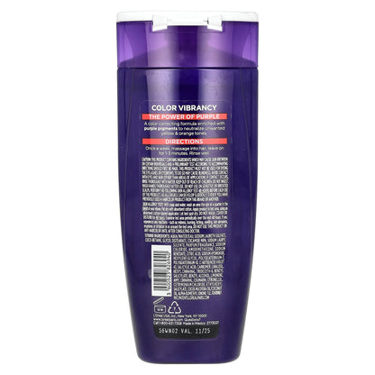 L'Oréal, Elvive, Color Vibrancy, Purple Shampoo, Highlighted Brunette, Blonde & Grey Hair, 6.7 fl oz (200 ml)