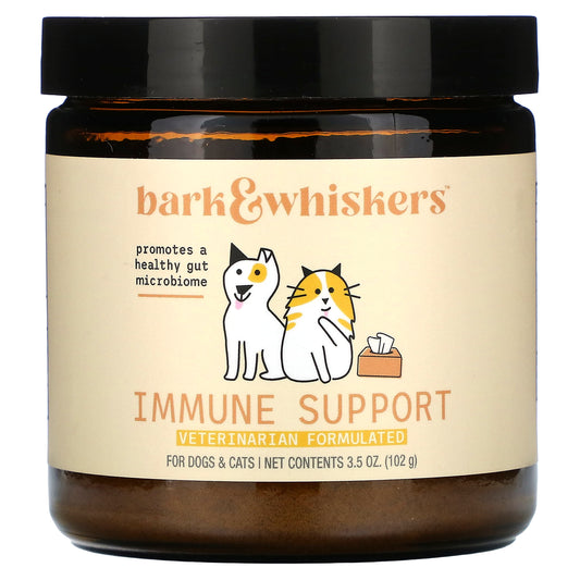 Dr. Mercola, Bark & Whiskers™, Immune Support, For Dogs & Cats, 3.5 oz (102 g)